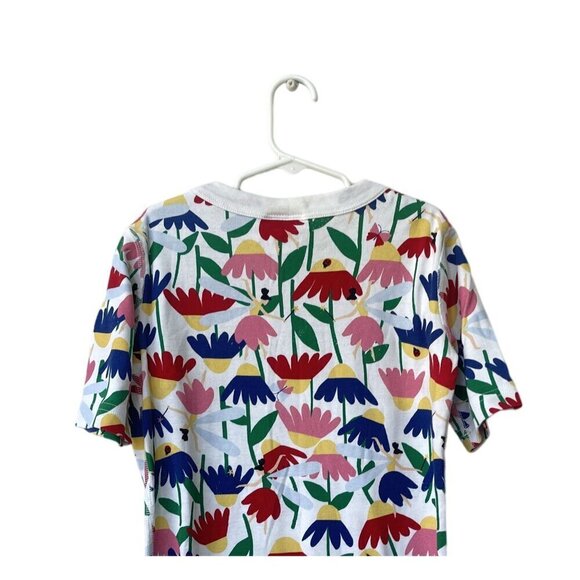 Hanna Andersson Girls Pajamas Set Sz 12 Fairy Flower Short Sleeve Summer Cotton - Picture 6 of 11